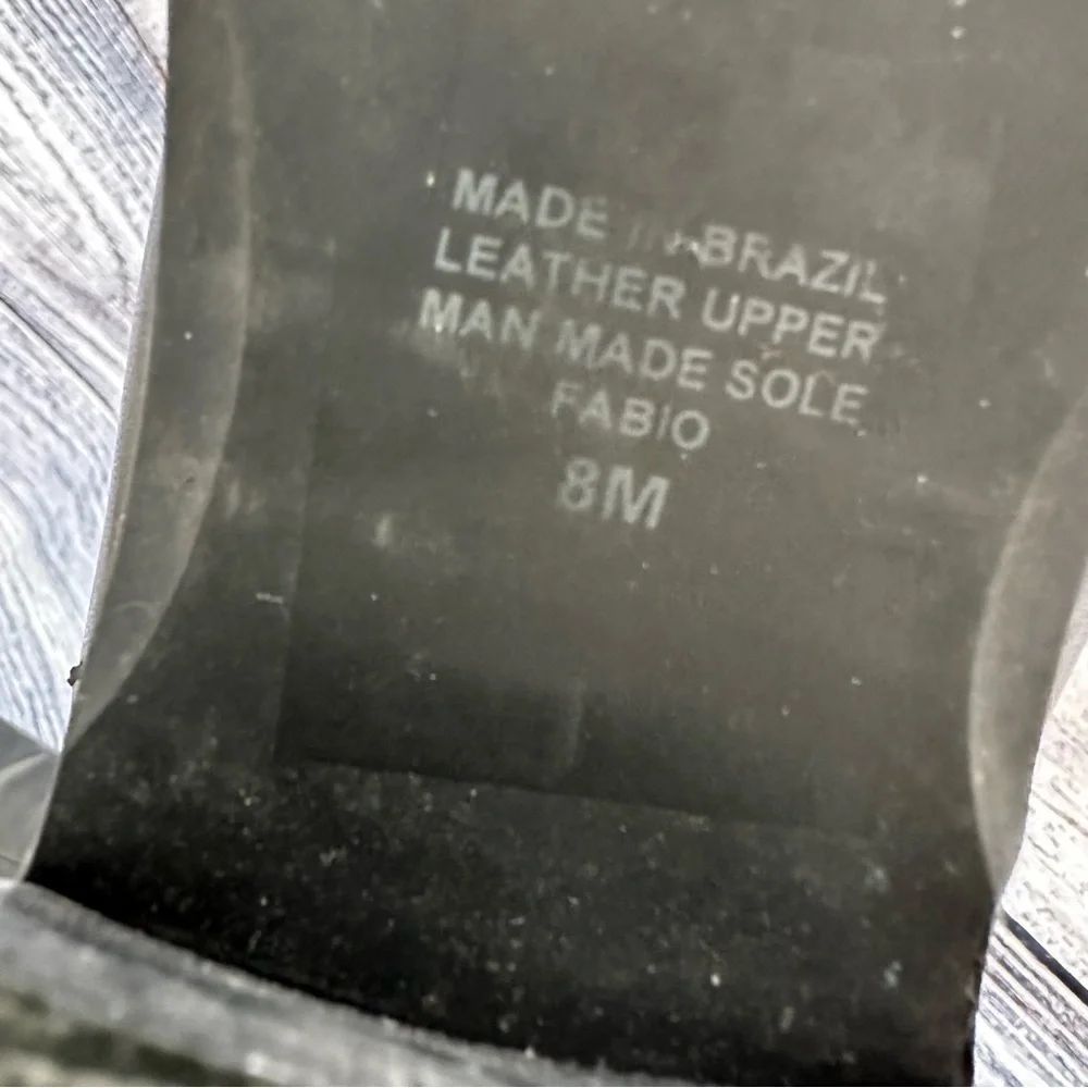 Vintage 90’s Worthington Square Toe Black Leather Tall Boots - Picture 8 of 9